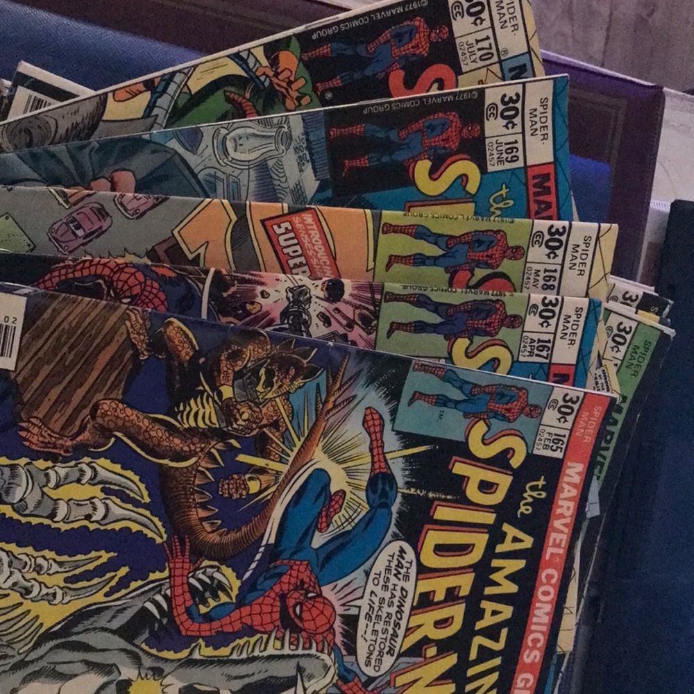 The Amazing Spider Man #165-#167, #168, #169 & #170.  5 pack